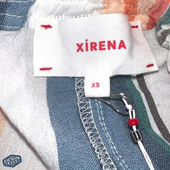 Xirena "Cooper" Easy Fit Casual Gauze Shorts Multicolor Stripes w/ Pockets | NEW - Picture 16 of 16